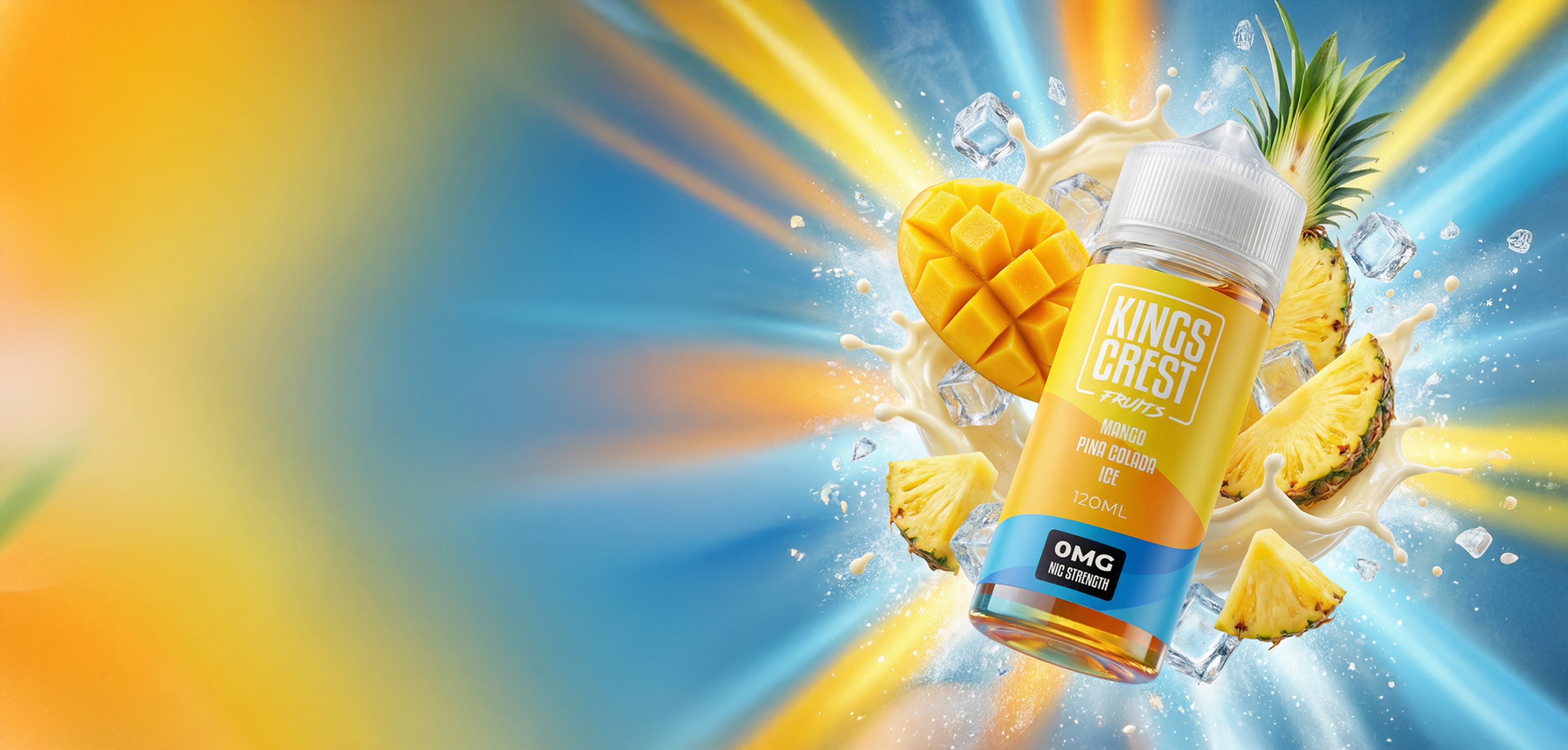 Mango Piña Colada Ice – mango, coconut and pineapple with a crisp icy tropical finish
