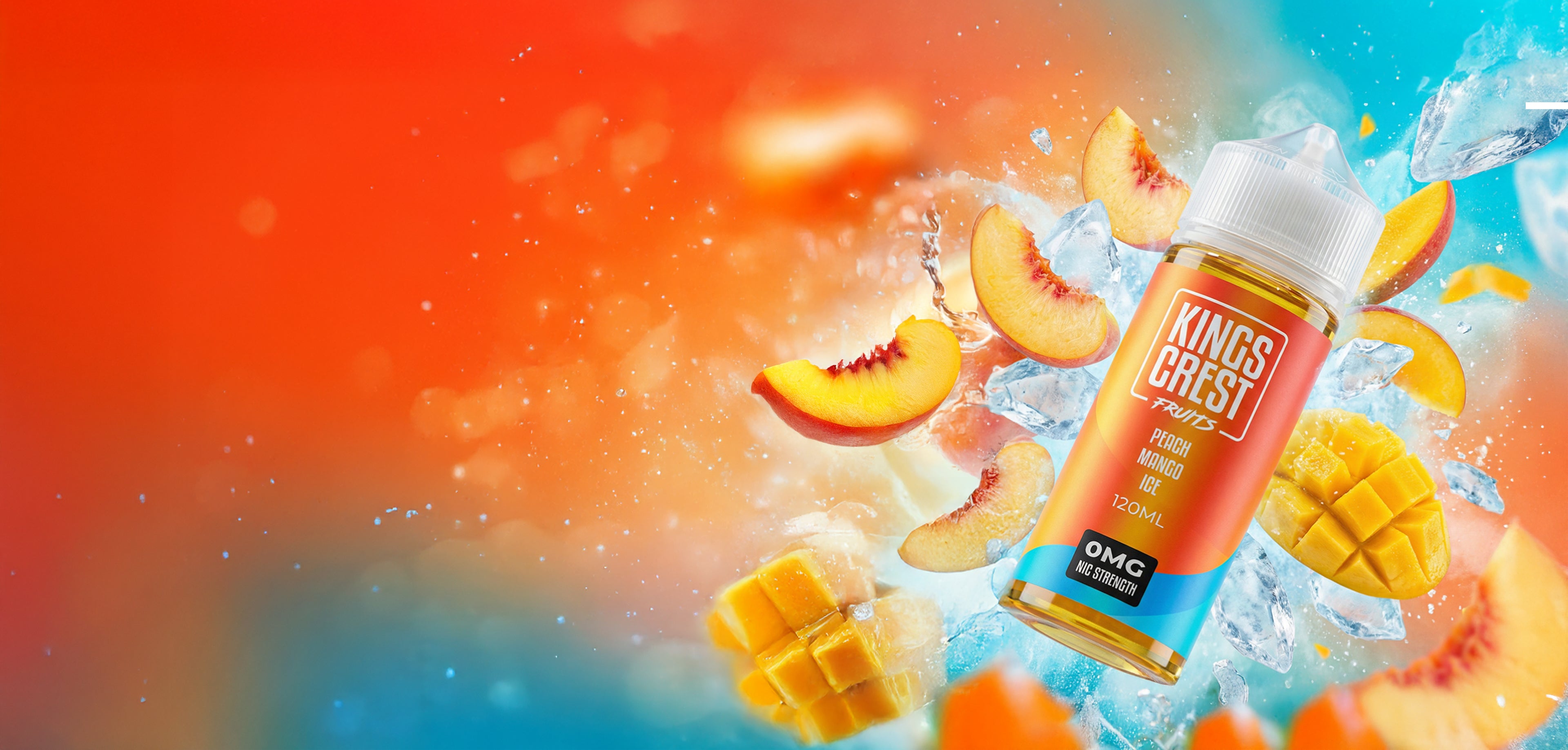 Peach Mango Ice E-Liquid | Kings Crest Fruits Peach Mango Ice E-Liquid | Kings Crest Fruits