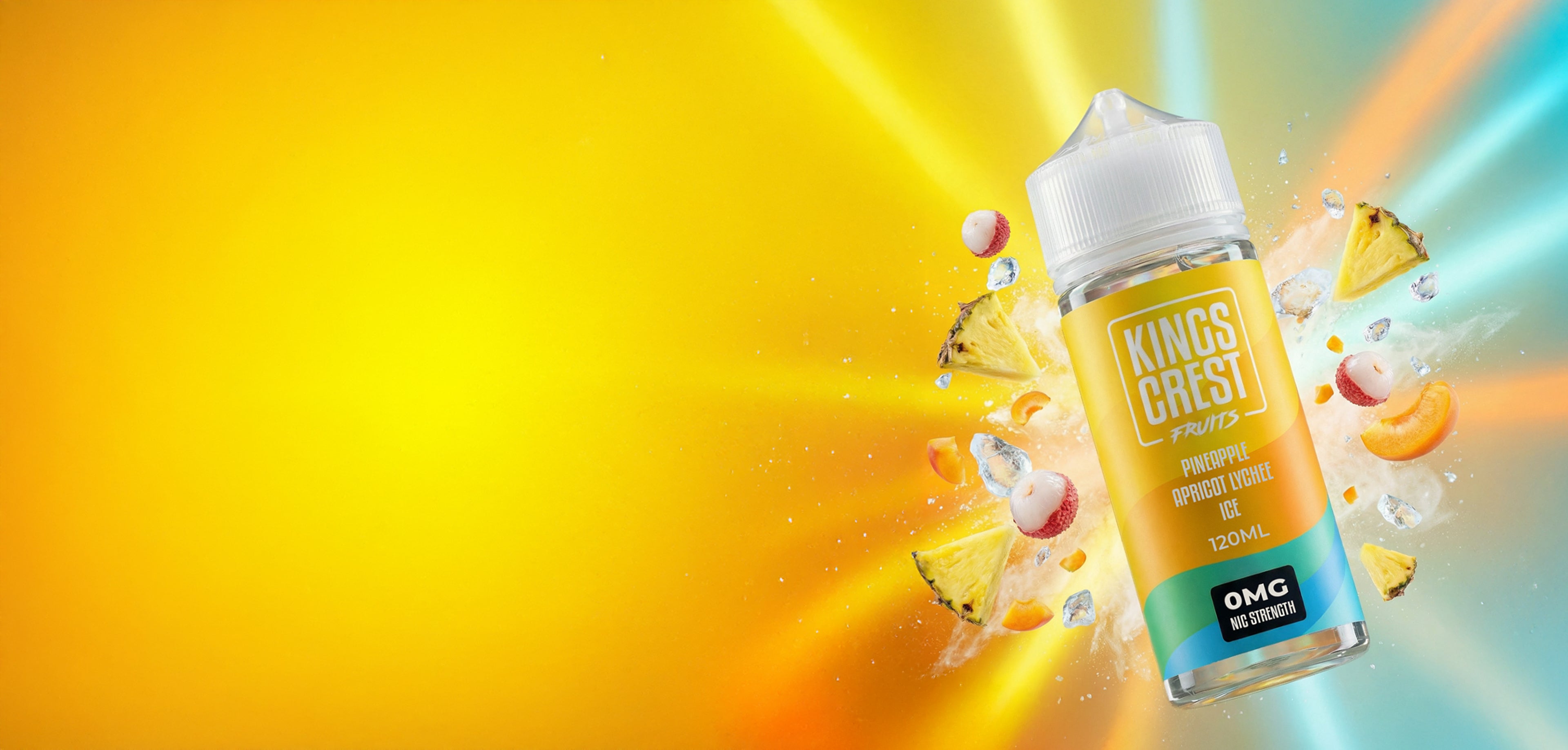 Pineapple Apricot Lychee Ice – tropical apricot and lychee with crisp menthol finish
