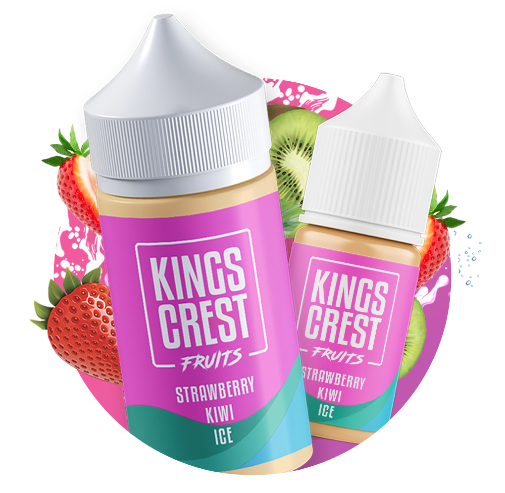 Strawberry Kiwi Ice | E-liquid Kinks Crest