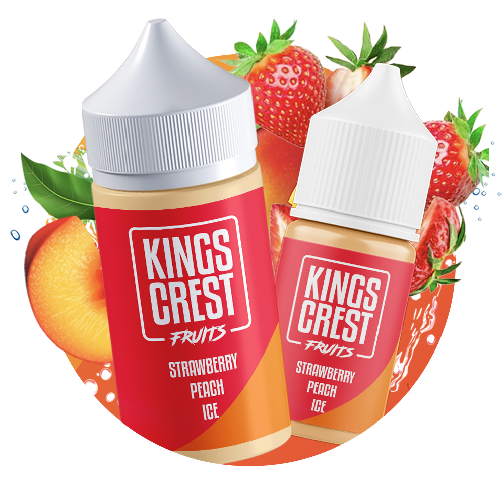Strawberry Peach Ice | E-liquid Kinks Crest
