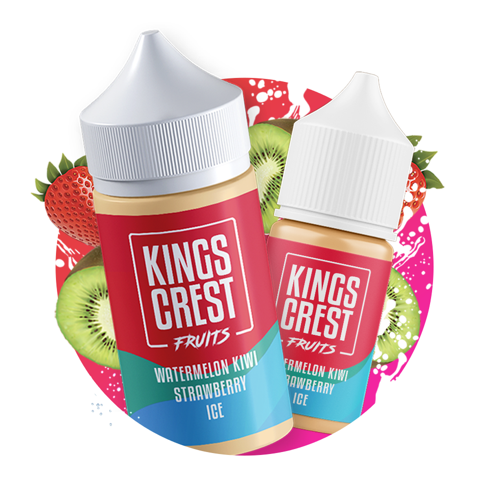 Watermelon Kiwi Strawberry Ice | E-liquid Kinks Crest
